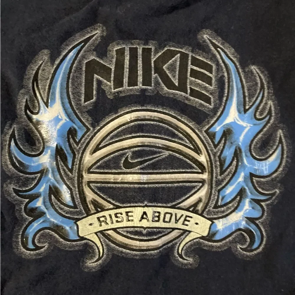 Boys Vintage Nike Basketball Long Sleeve Tshirt